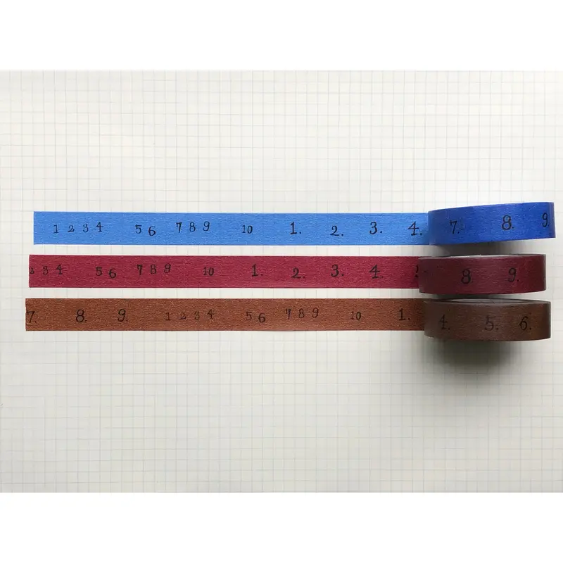 Classiky - Yoko Inoue Number Masking Tape - Set of 3