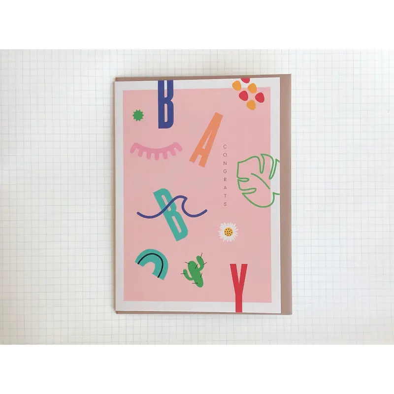 Baby Tropical Design Card