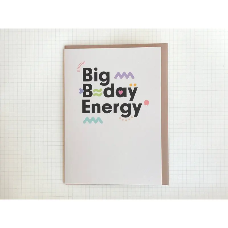 Big Bday Energy Card