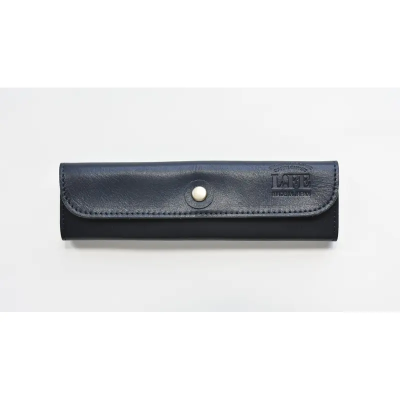 Life Leather Folding Pen Sleeve Pouch - Black