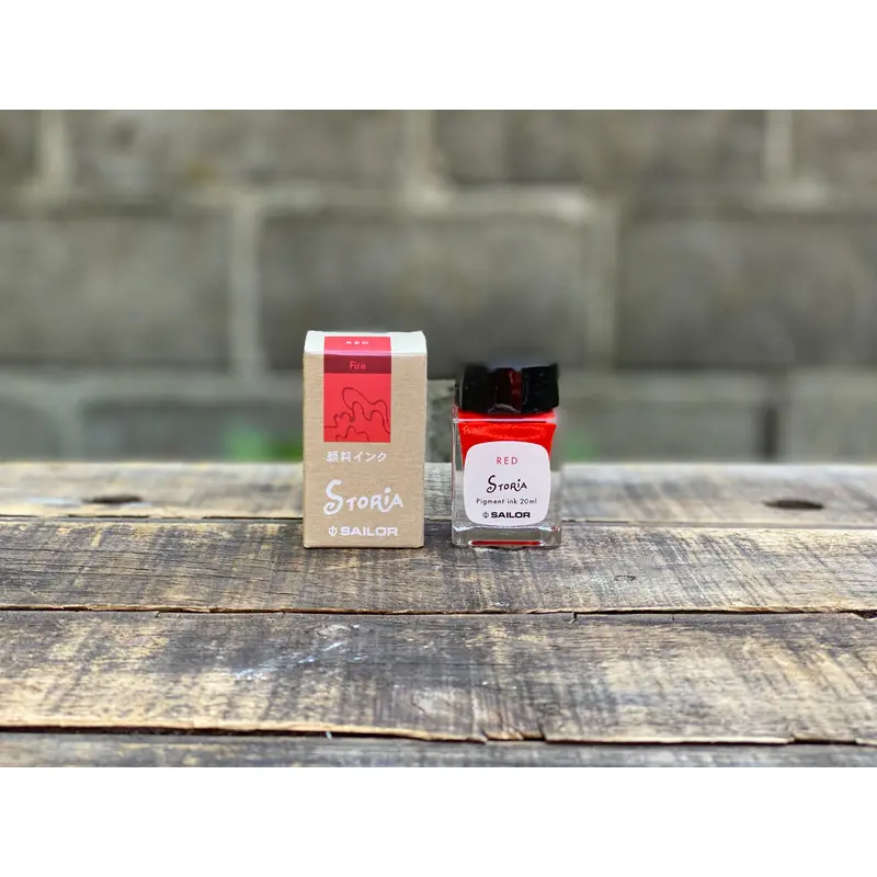 Sailor Storia Pigment Ink - 20mL - Fire Red
