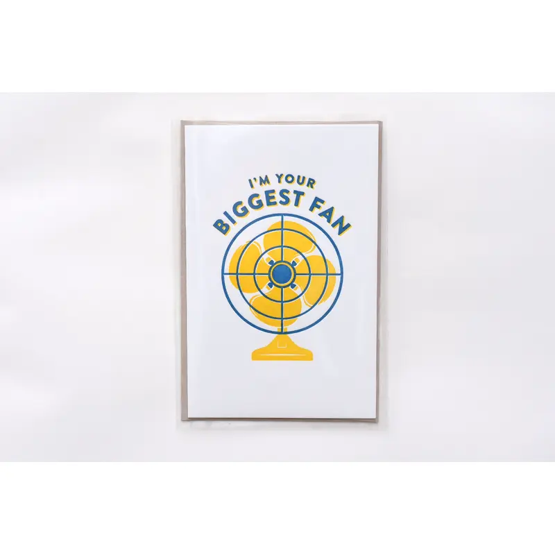 Biggest Fan Greeting Card