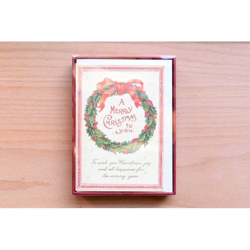Christmas Wreath Boxed Notes