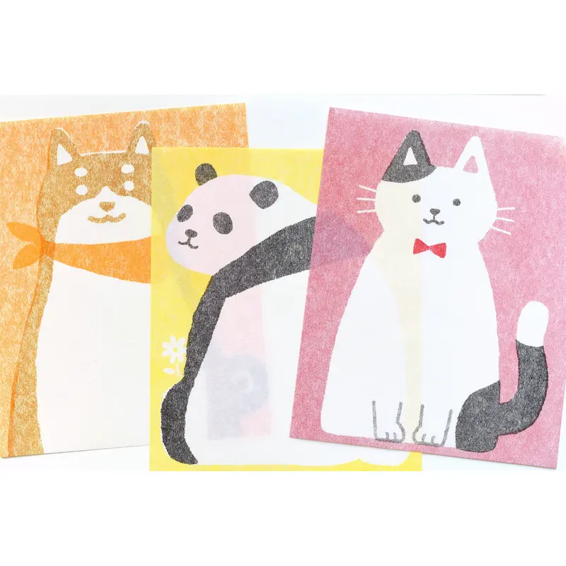 Furukawa Paper Fluffy Animals Letter Set