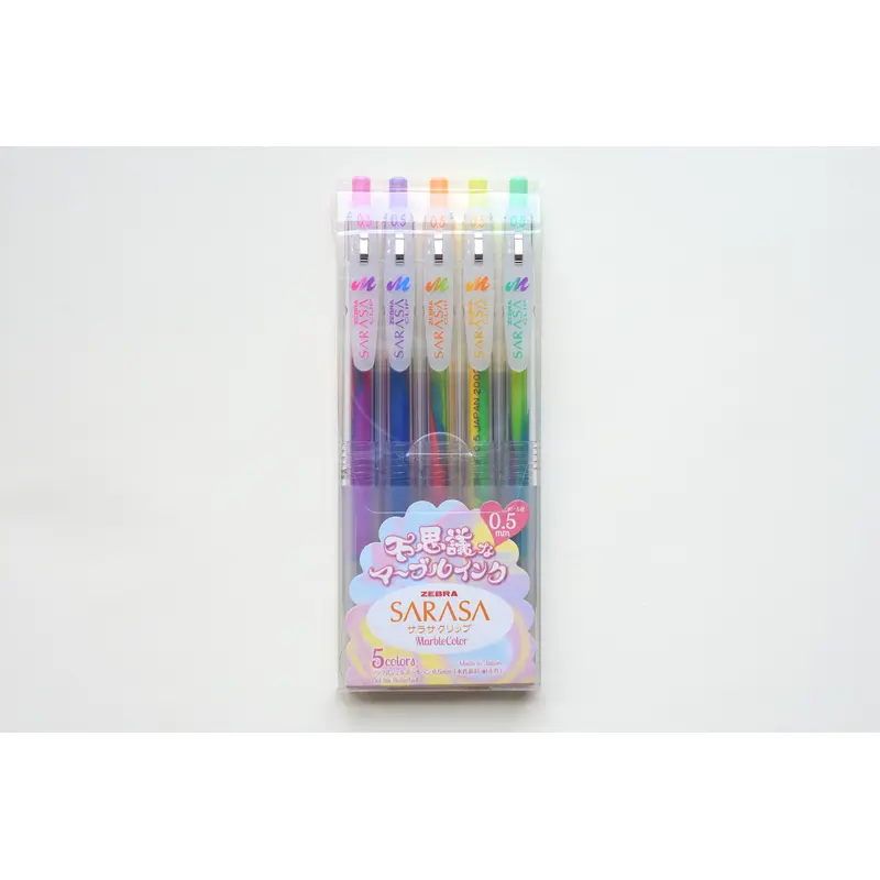 SARASA Clip Marble Color - 0.5mm - Set of 5