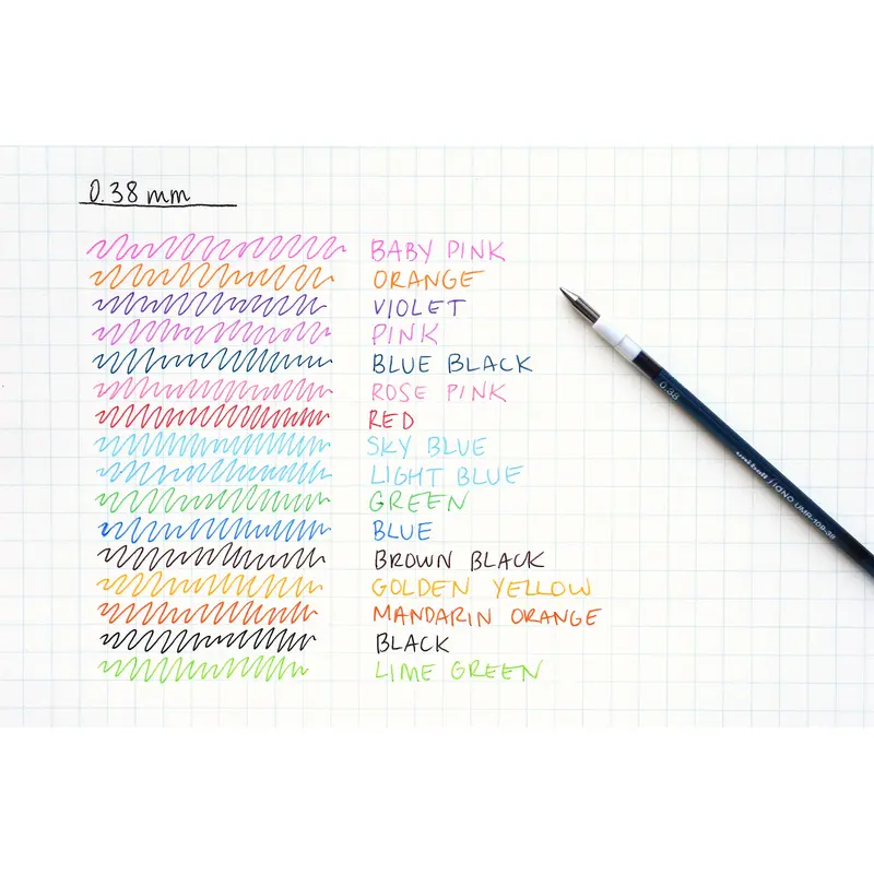 Uni Style Fit Gel Multi Pen Refill - 0.38mm