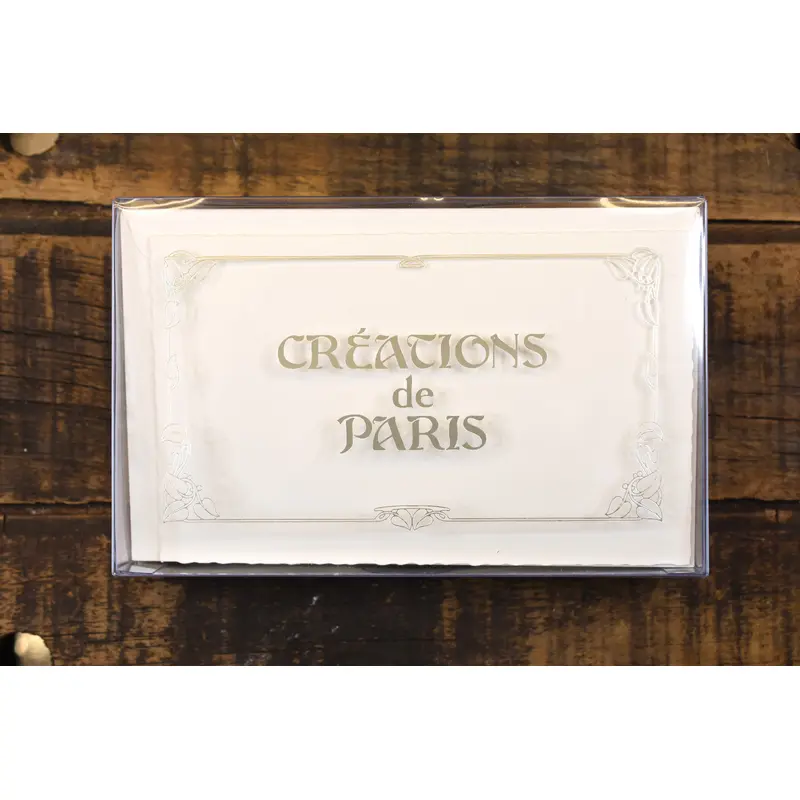 Crations de Paris Deckled 12 Note Card Boxed Set