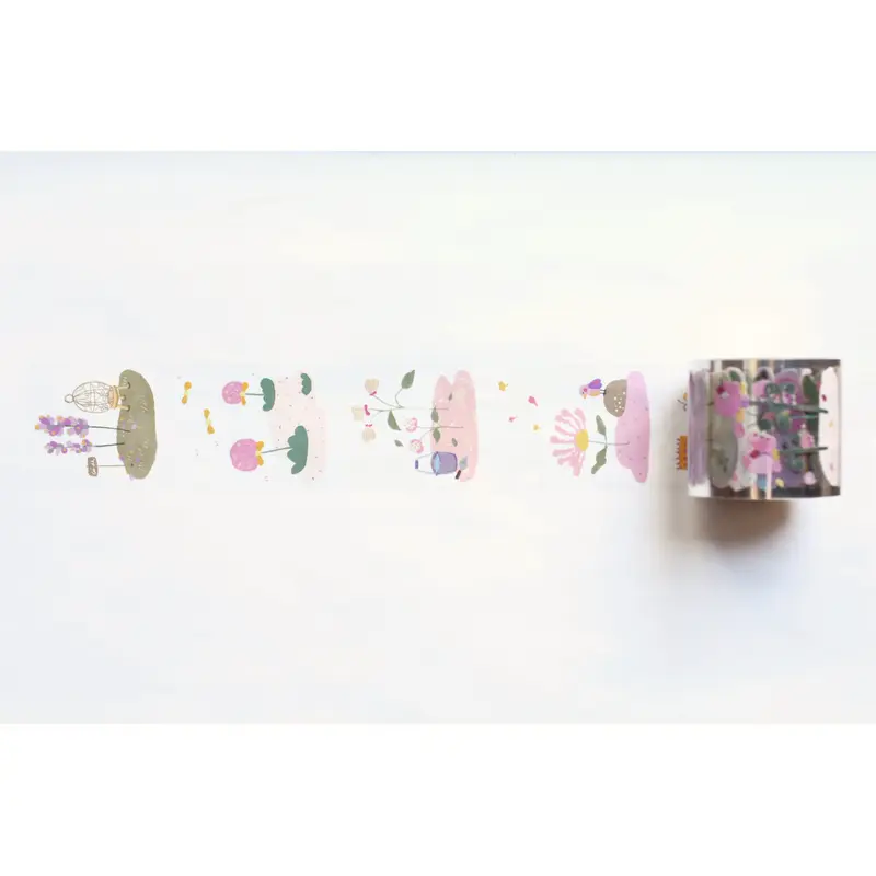 Deer Forest Washi Tape - Daydream Garden - Clear