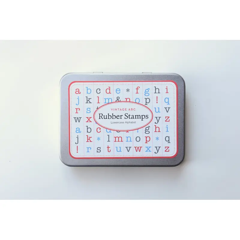 Lowercase Alphabet Rubber Stamp Set