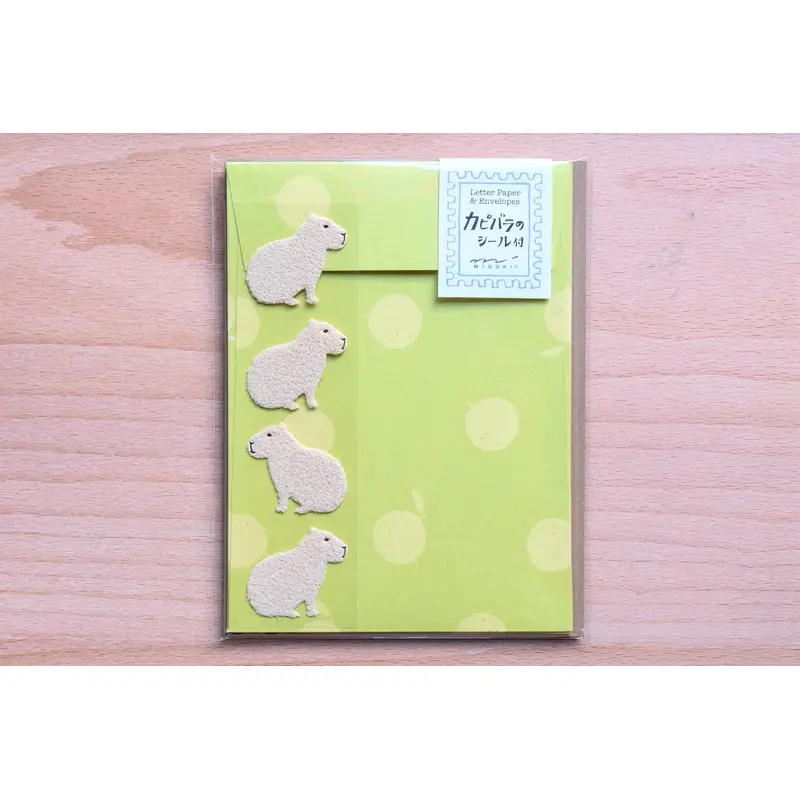Mini Letter Set with Capybara Stickers