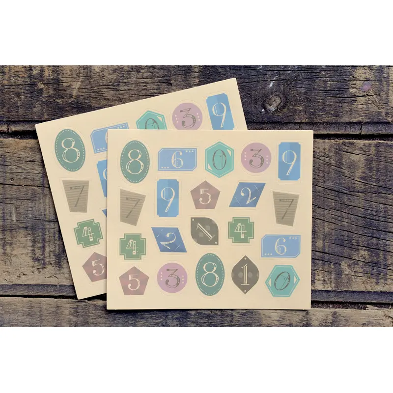 OURS x Hank Geometry Number Sticker