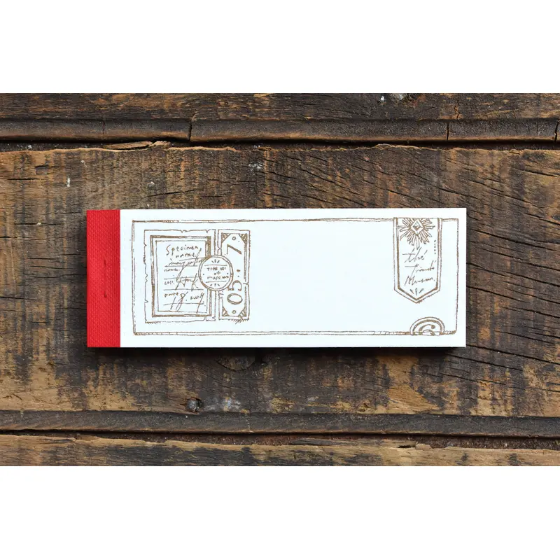 OURS x Hank Slide Glass Letterpress Label Book