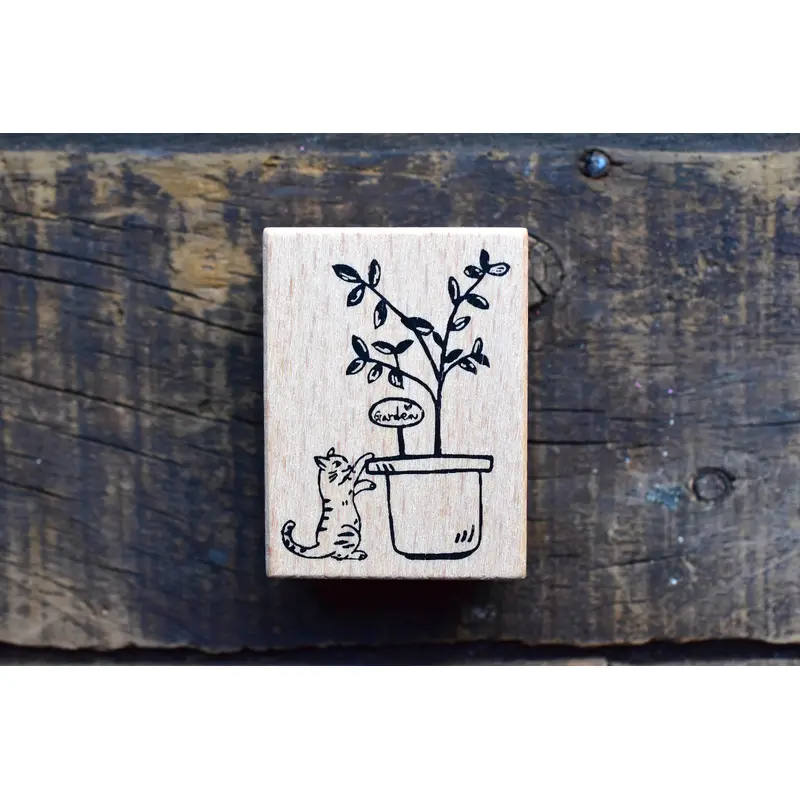 Deer Forest - /Cat and Plant Stamp