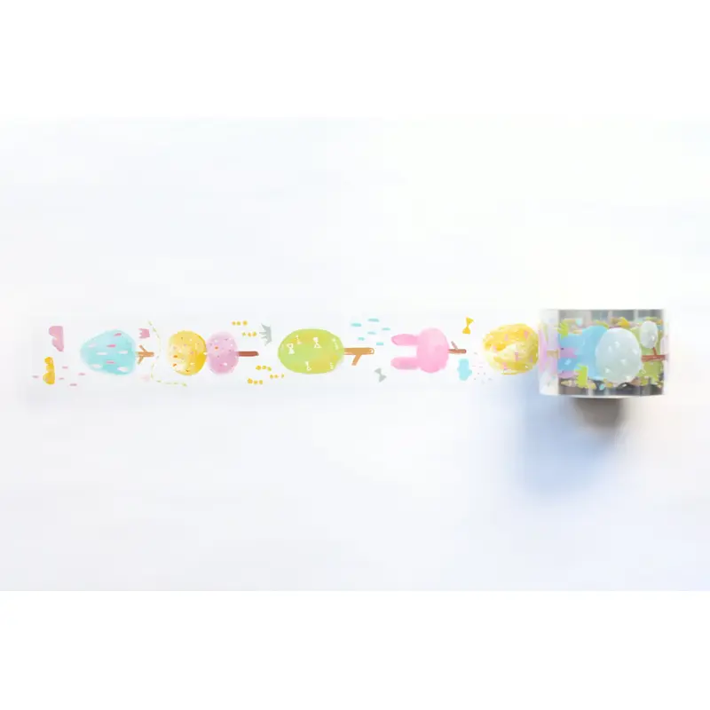 Deer Forest Washi Tape - Marshmallow Tree Transparent