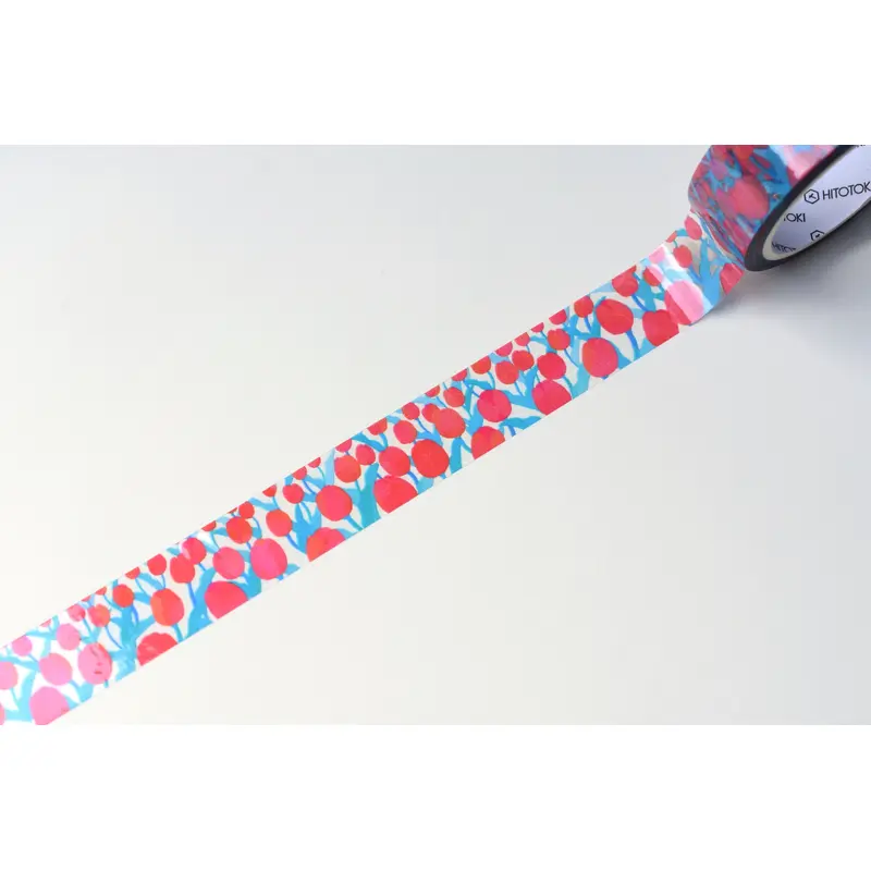 SODA Transparent Masking Tape - 15mm - Tulips