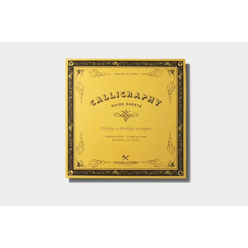 Tools to Liveby Calligraphy Practice Notebook (Chancery Cursive)