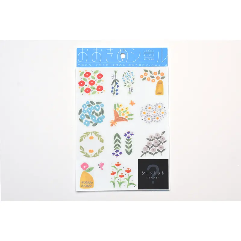 Hitotoki Large Size Sticker Sheet - Bouquet