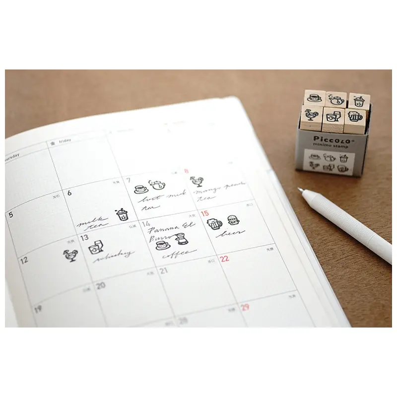 Plain Stationery Piccolo Minimo Stamp Set