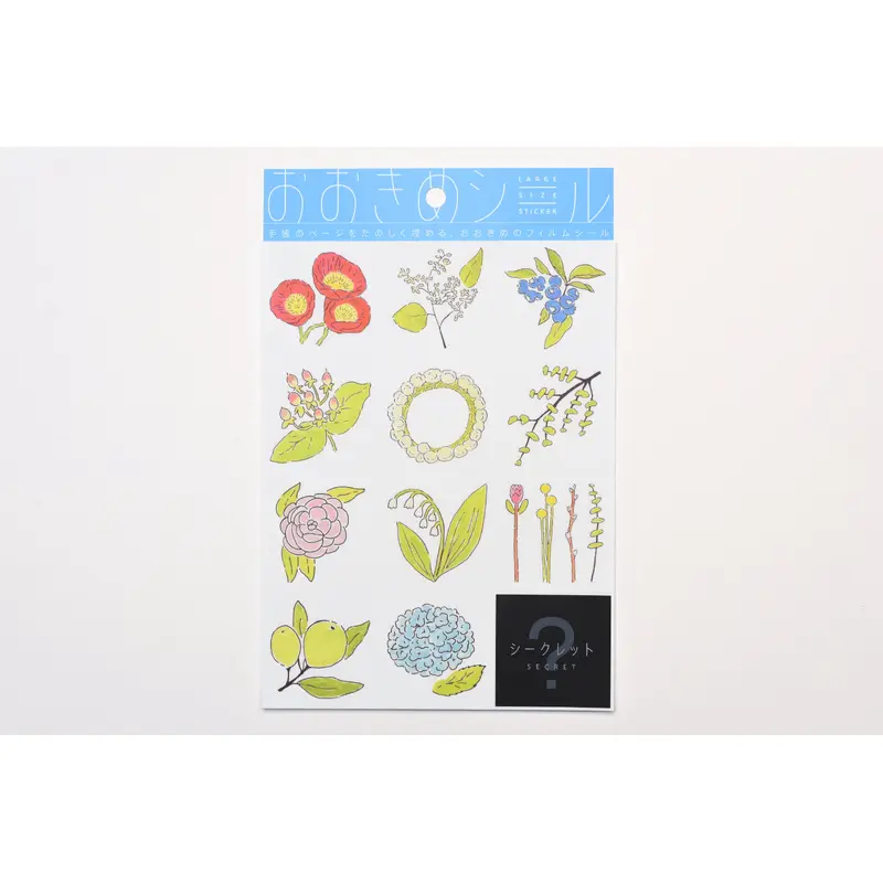 Hitotoki Large Size Sticker Sheet - Flower