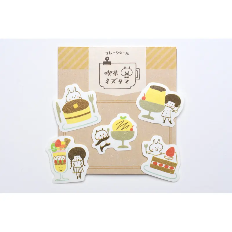 Papier Platz x Mizutama Cafe Series Flake Sticker - Cafe Sweets