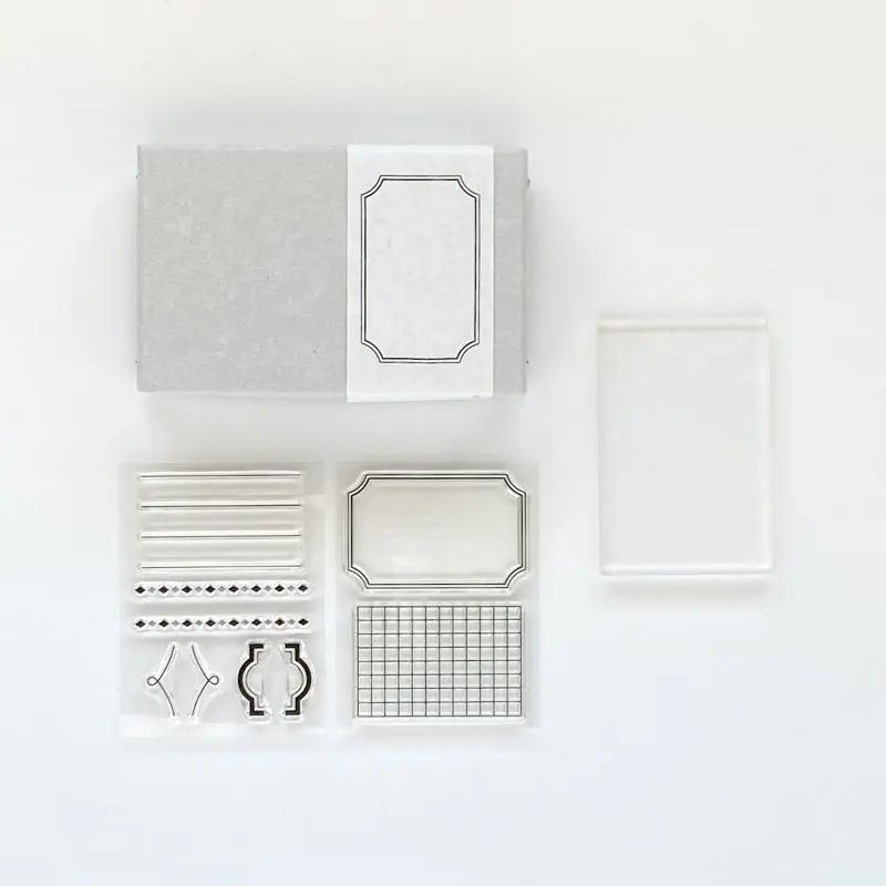 Mizushima Jizai Clear Stamp Set - Labels