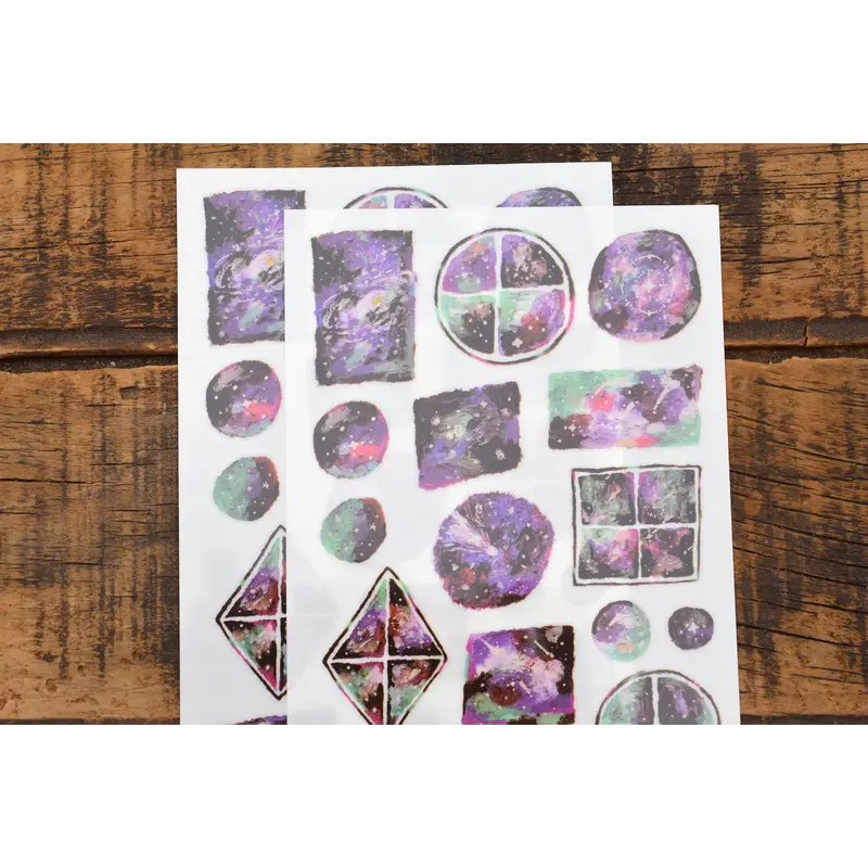 OURS x Hank Colorful Night Print-On Sticker