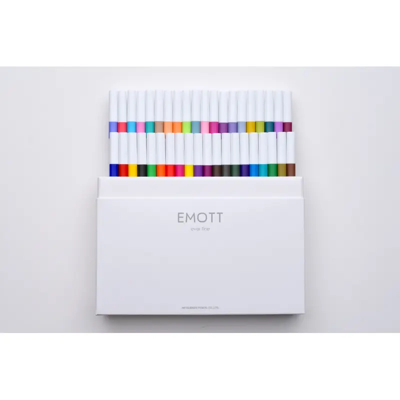 Uni EMOTT Felt-Tip Color Liner - Set of 40