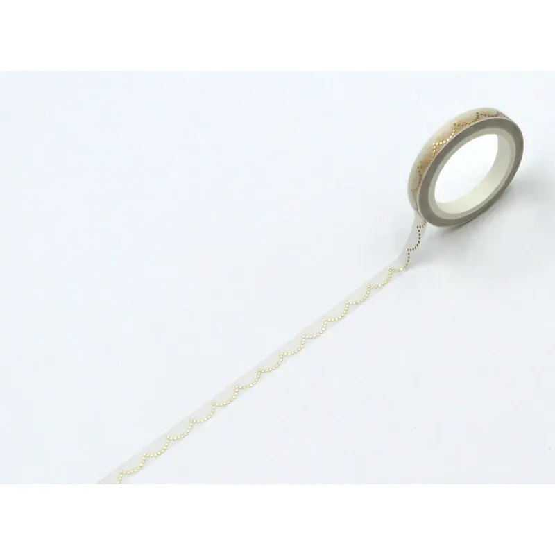 WORLD CRAFT Glitter Washi Tape - Scalloped