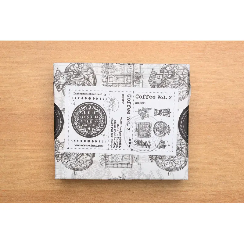 LCN Coffee Rubber Stamp Set Vol. 2