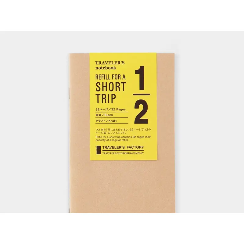 TRAVELER's Refill For A Short Trip - Regular Size Refill - Kraft Paper