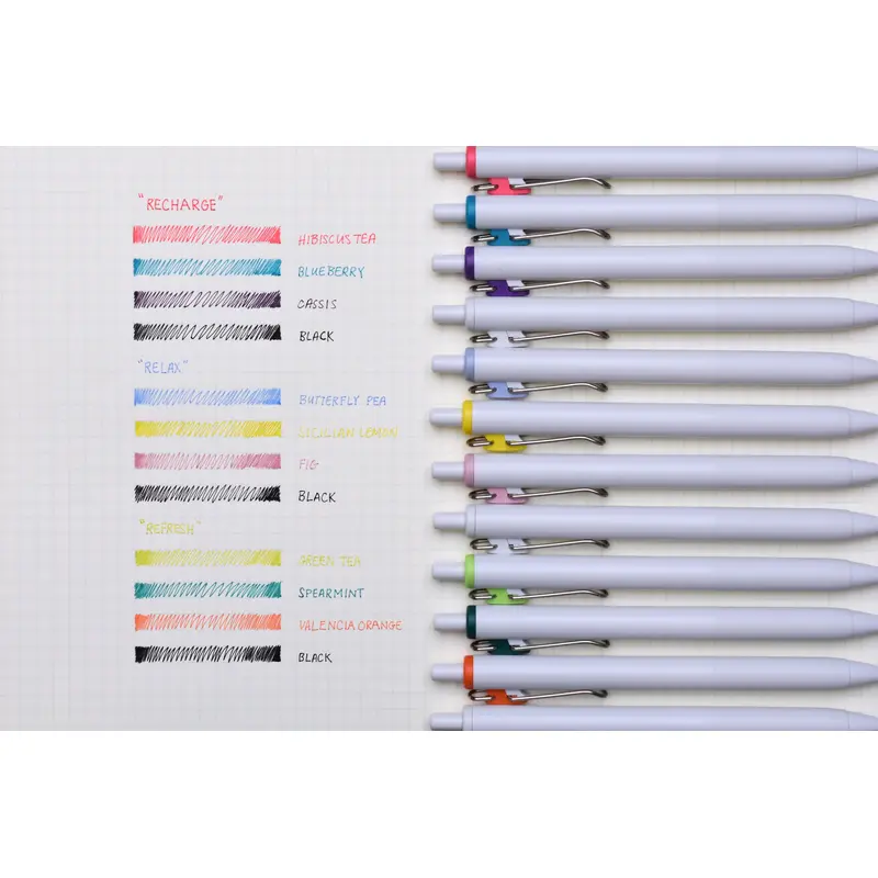 Uni-ball One - Fruit Tea Color - 0.38mm - Set of 4