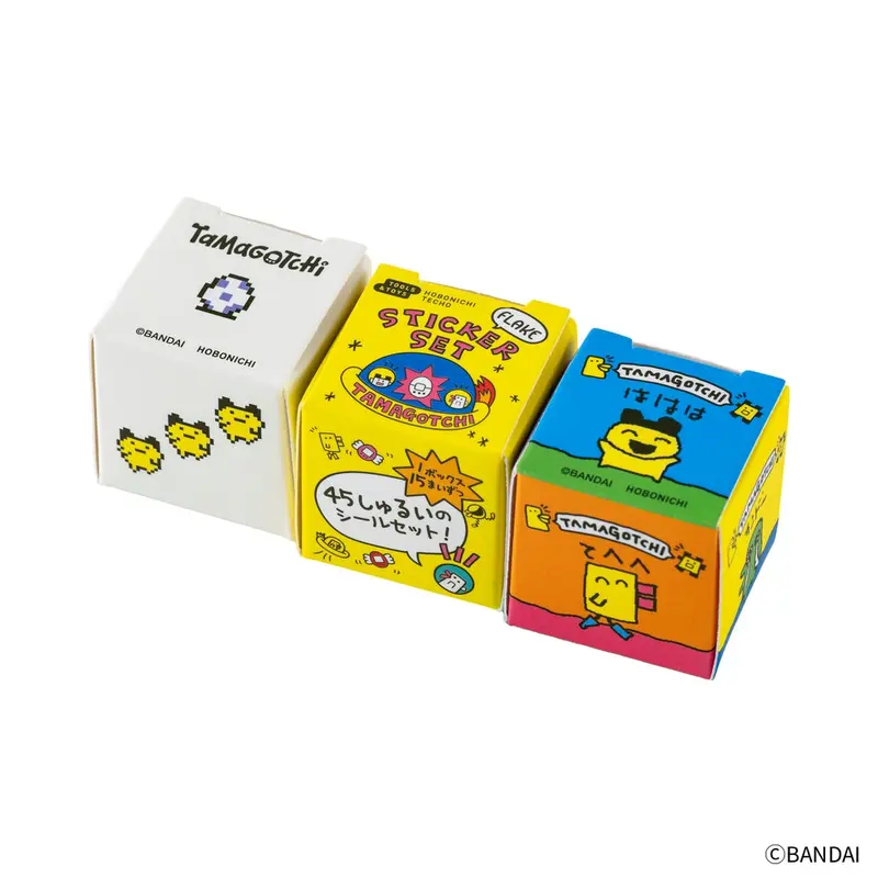 Hobonichi 2026 - Tamagotchi: Flake Stickers - Set of 3 Boxes