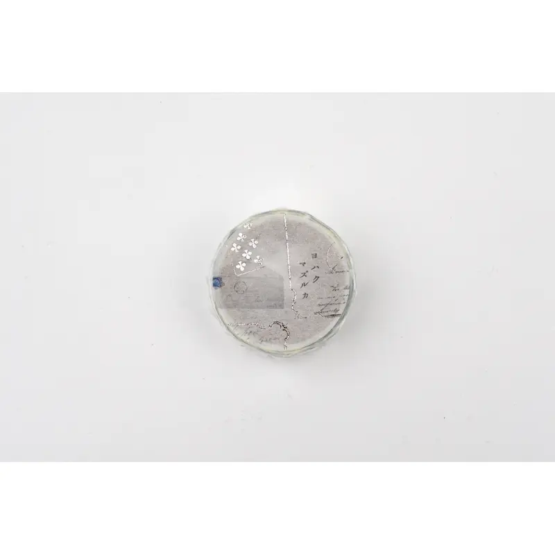 Yohaku Washi Tape - Foil-stamped Masking Tape - Mazurka