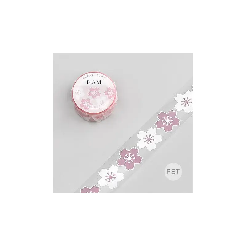 BGM Clear Tape - Sakura Flowers