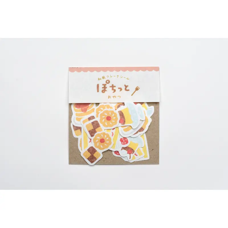 Furukawa Paper "Pochitto" Flake Sticker - Snacks & Sweets