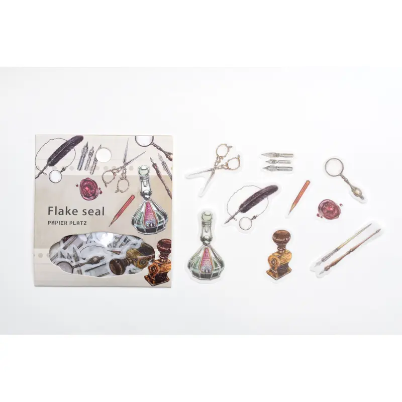 Papier Platz x LCN - Antique Stationery Flake Stickers