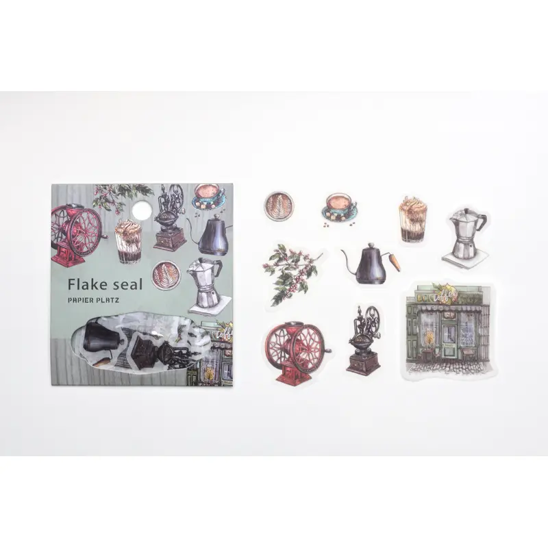 Papier Platz x LCN - Coffee Shop Flake Stickers