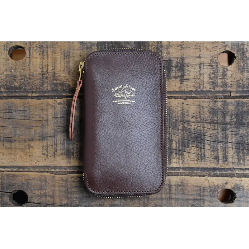 The Superior Labor Zip Pen Case - Dark Brown