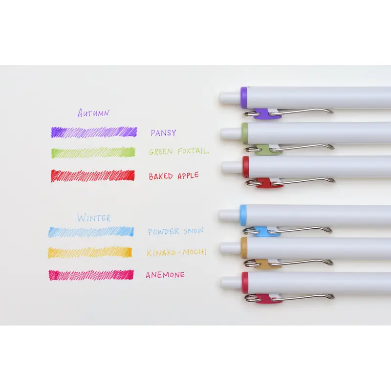 Uni-Ball One - Autumn and Winter Color - Set of 3 - Limited Edition