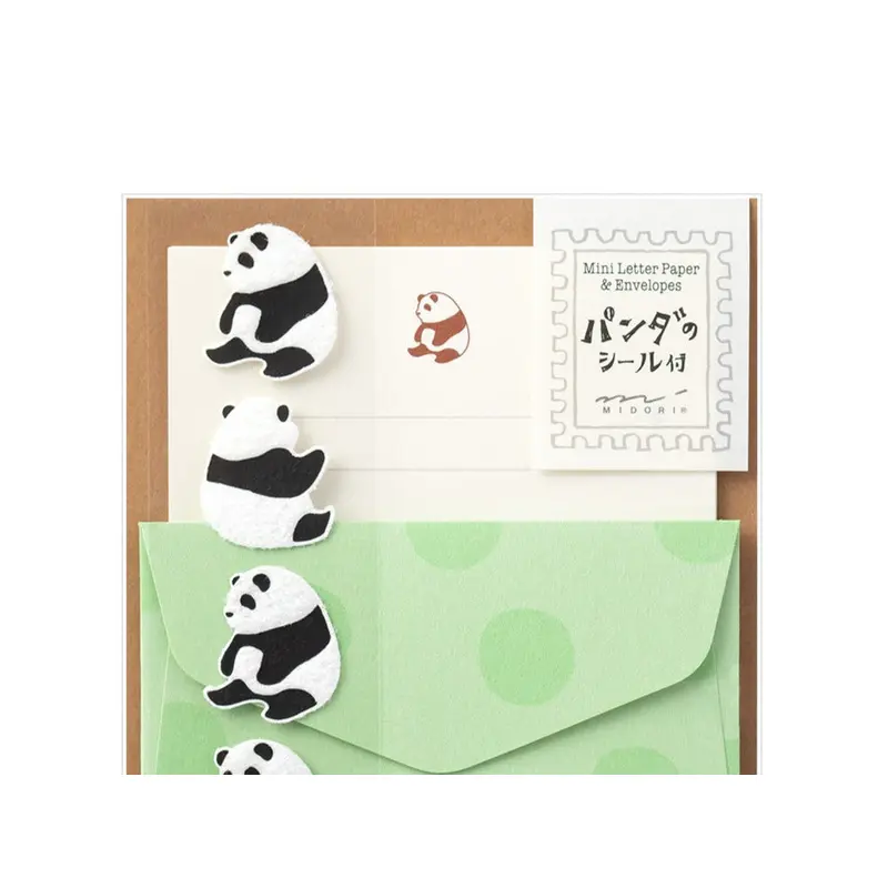 Extra-Mini Letter Set with Panda Stickers