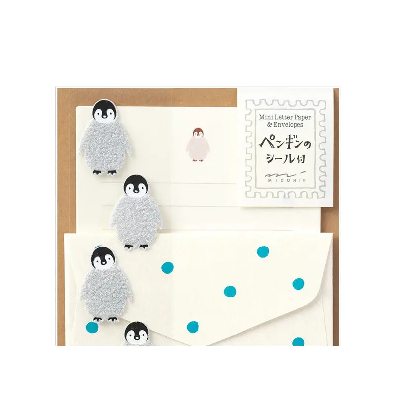 Extra-Mini Letter Set with Penguin Stickers