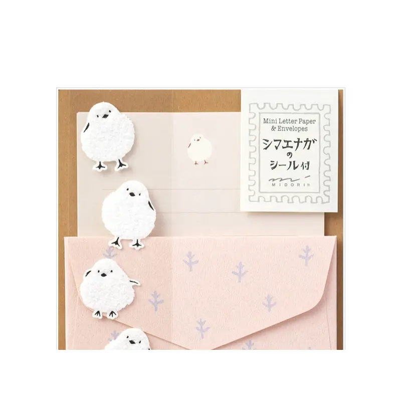 Extra-Mini Letter Set with Snow Fairy Bird Stickers