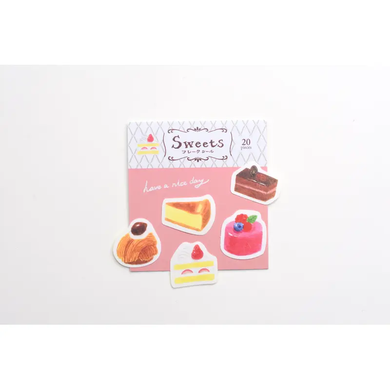 Furukawa Paper Sweets Flake Sticker - Cake