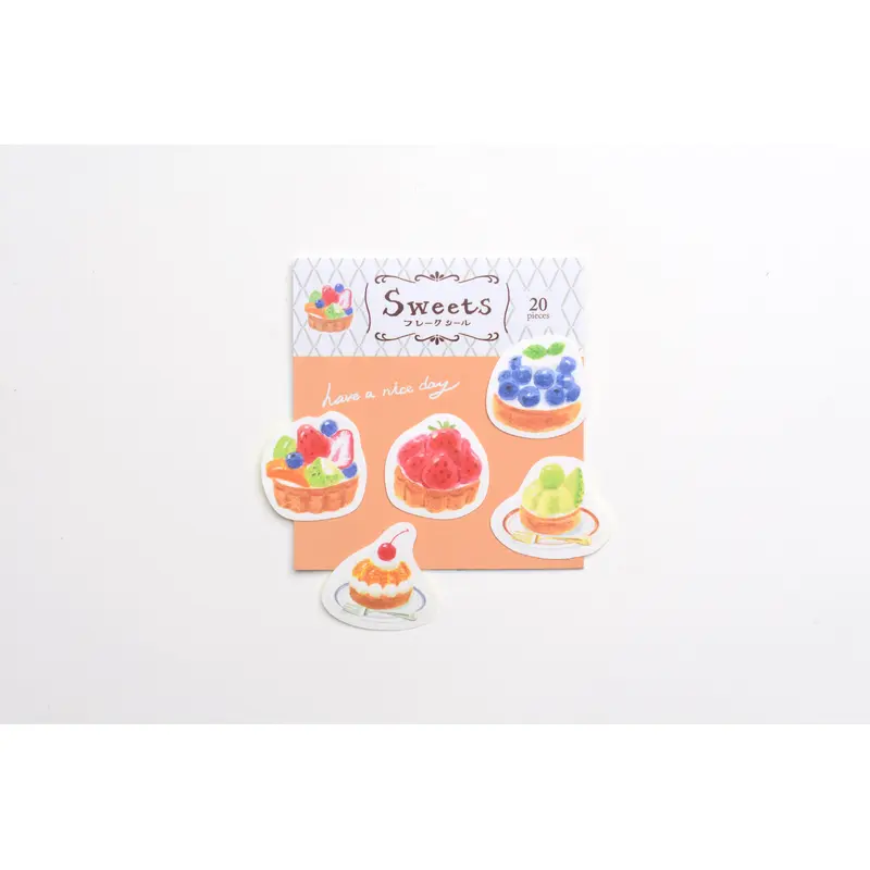Furukawa Paper Sweets Flake Sticker - Tart