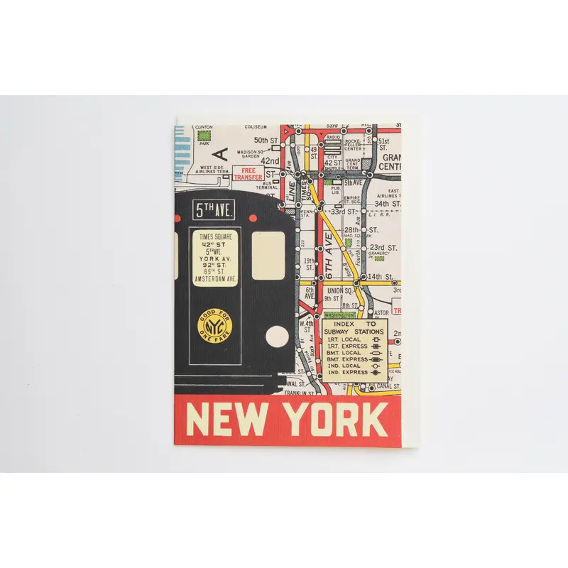 New York Subway Greeting Card