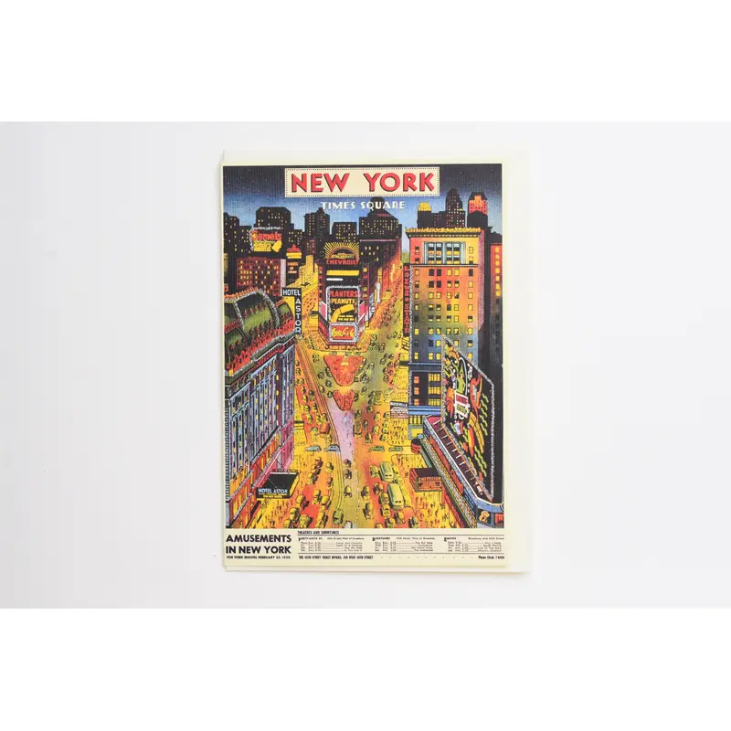 New York Times Square Greeting Card