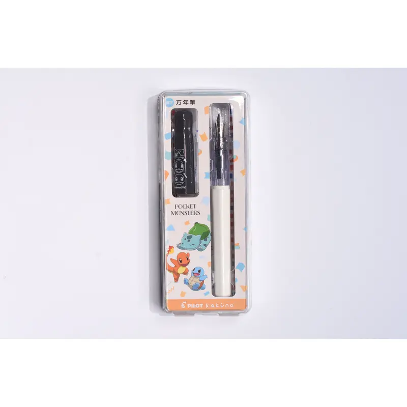Pilot Kakuno Fountain Pen - Pokemon Series - White Barrel/Grey Cap