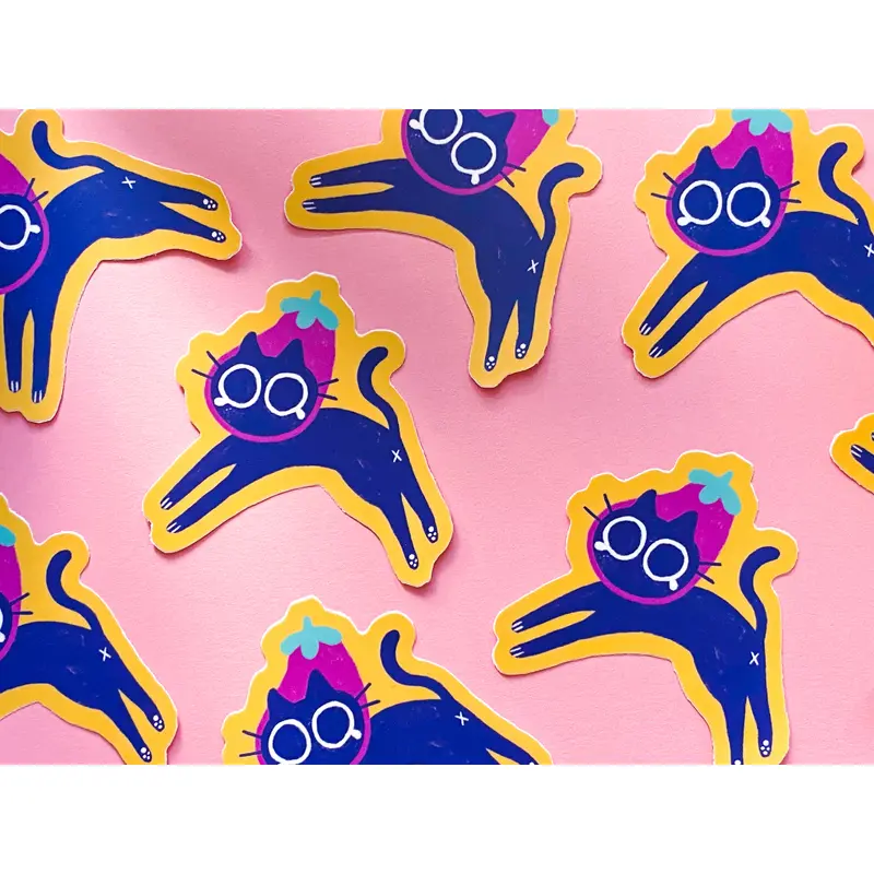 Radhia Rahman Eggplant Kuni Sticker