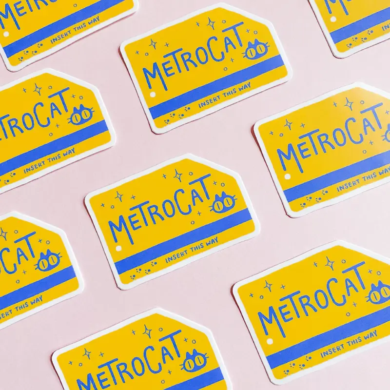 Radhia Rahman Metrocat Sticker