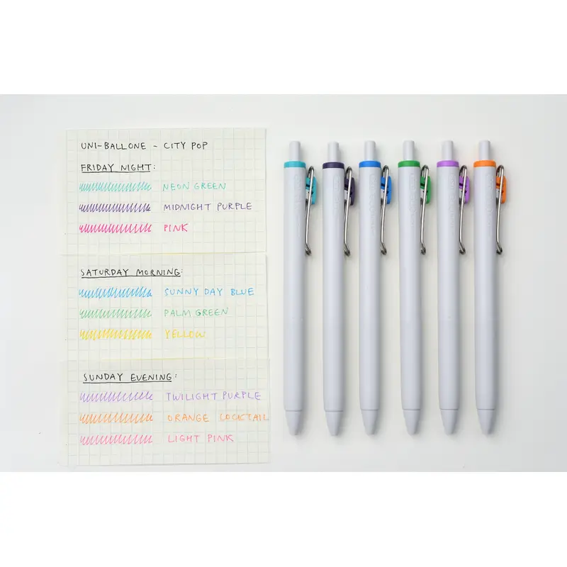 Uni-ball One - City Pop Color - 0.38mm - Limited Edition